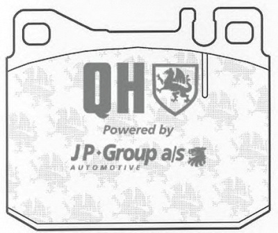 JP GROUP 1163608619 -  Комплект тормозных колодок, дисковый тормоз